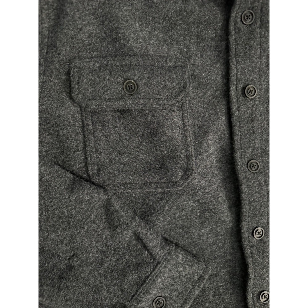 Vintage & Black Brand Weatherproof Men's XL Gray Fleece Shirt Jacket - Picture 3 of 8